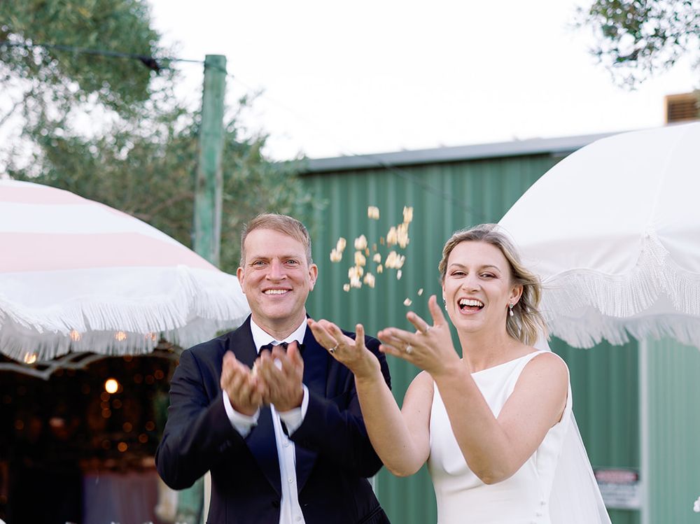 Guest interaction with styled event cart