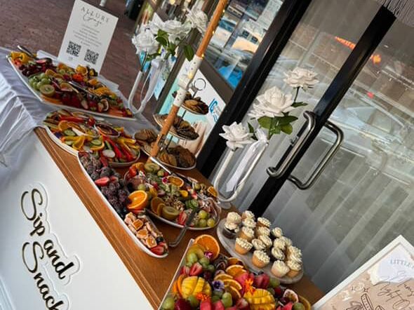 Additional event cart styled for special occasion